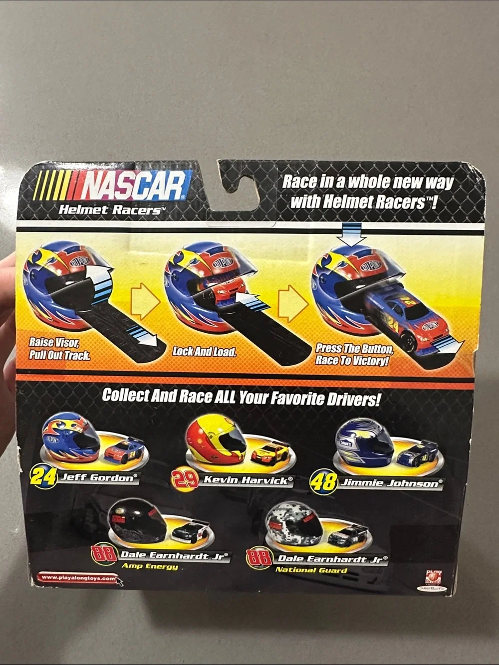 2009 Nascar Jeff Gordon Helmet Racers Toy - Blue, Red, Yellow